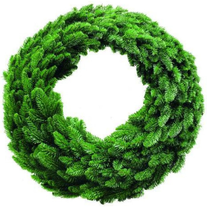 Венок хвойный Нормандия TRIUMPH TREE диам 60 см темно-зеленый 73688